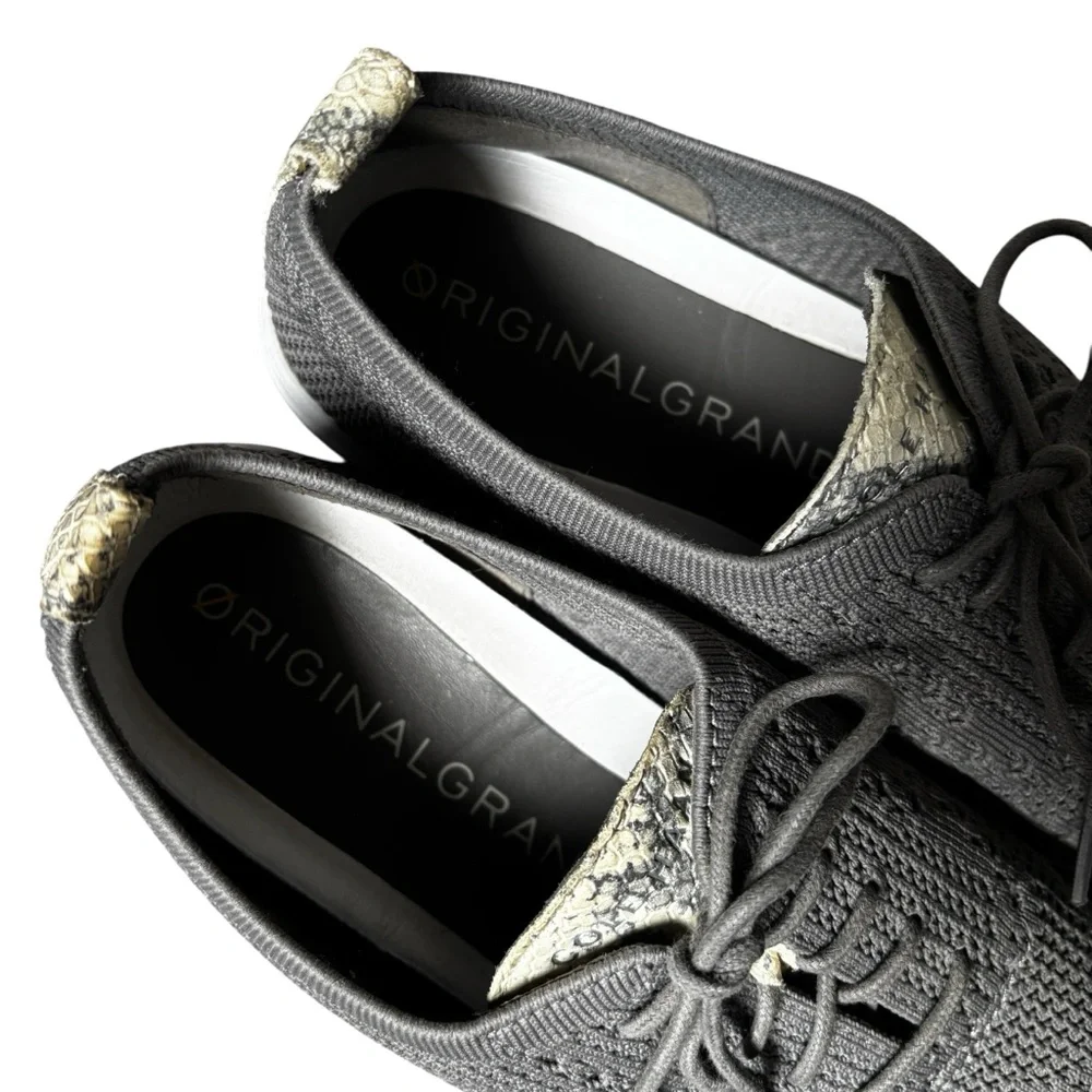 Women's Cole Haan OriginalGrand Grey Stitchlite Oxfords 9.5